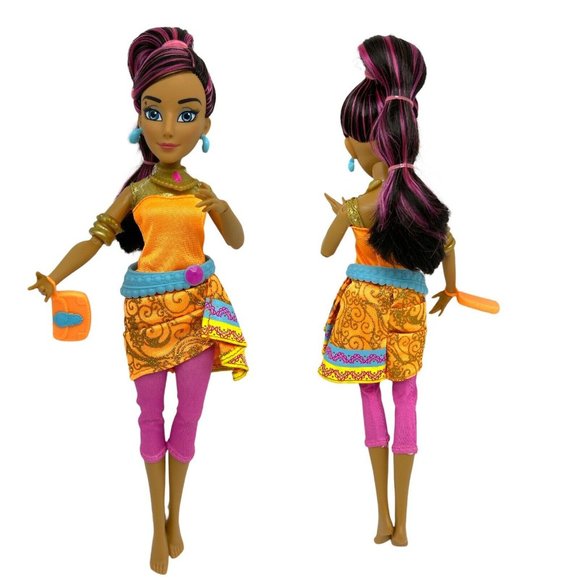 Disney Descendants Neon Lights Jordan of Auradon Prep Doll / EUC No Shoes. - Picture 2 of 2